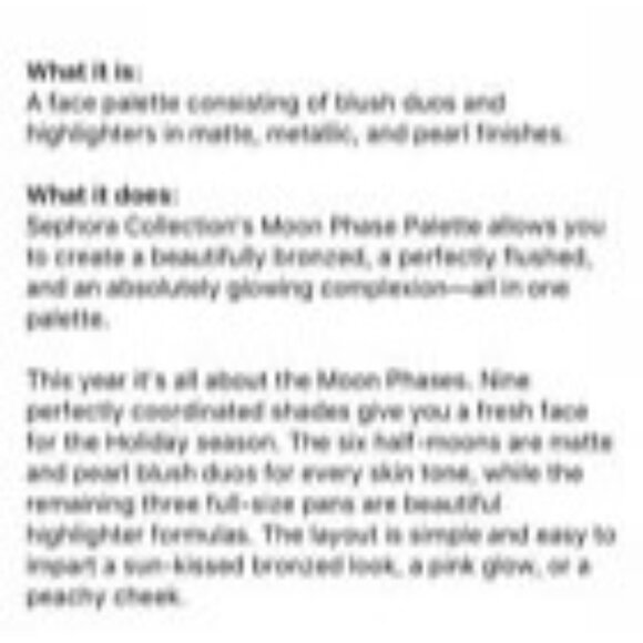 Sephora Moon Phases Face Palette Makeup ‎ Contouring, Highlighting, Blush Travel - Picture 10 of 11